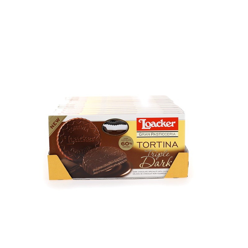 Loacker Gran Pasticceria Tortina Triple Dark, 125g/4.41 oz.