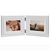 WISADD Horizontal 5X7 Picture Frames Double Hinged Wood Folding Photo