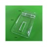 DEEKOUDT 10Pcs Crystal Clear Acrylic Hinged Latch, Snap Door/Box Hinge