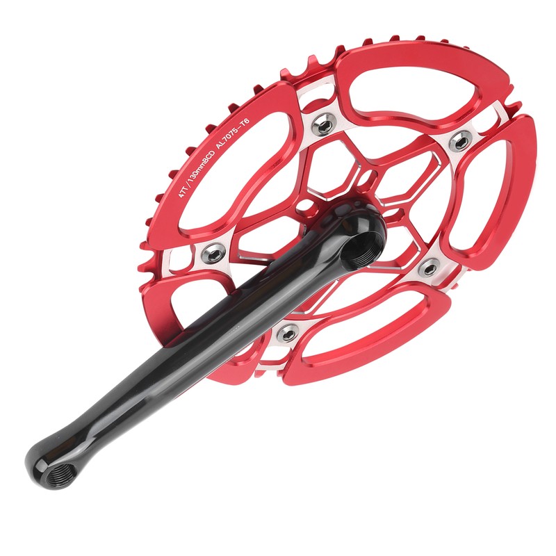 BCD130mm Bike Crankset Crank Arm Aluminium Alloy 47T Single Speed