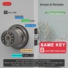 iulock Smart Door Knob with Keypad and Key,Keyless Entry Door