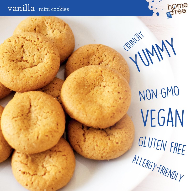 Homefree Treats you Can Trust, 70% Organic, Vanilla Mini Cookies,