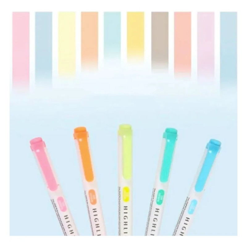 Resaltadores Mildliner Fluorescentes Doble Punta Con 25 Pzas