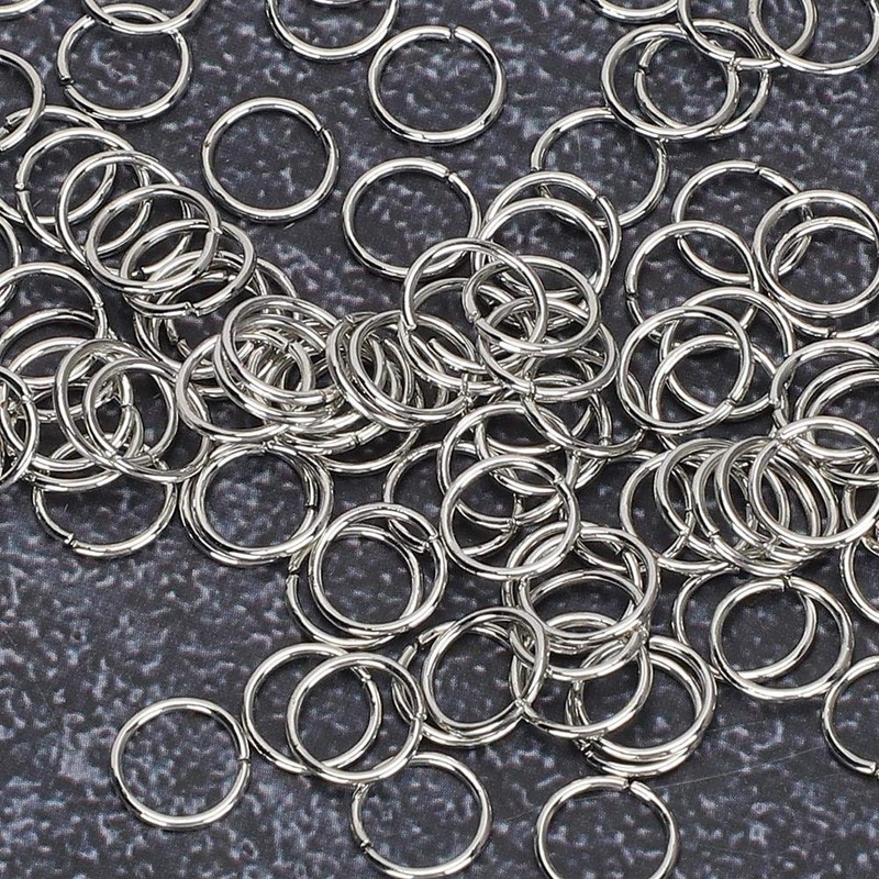 1000Pcs Open Jump Rings, 7mm Tiny Round Connector Rings Jewelry