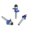 Breezliy 4 Pcs Round Bit Square Face Router Bit Diameter