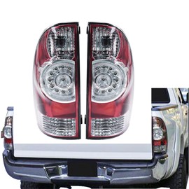 Silscvtt Rear Brake Tail Lights Assembly Replacement for 2005-2015 Toyota Tacoma Left & Right Side Tail Lamps 8156004160 8155004160