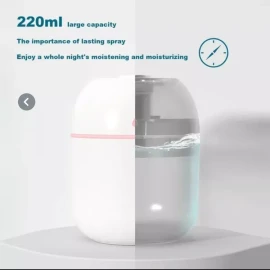 Ultrahumifier Micronebulizador Humedificador Ultrasónico Difusor Luz Led
