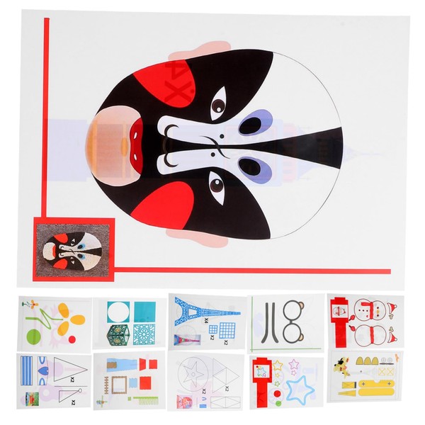 Operitacx 17pcs Printing Graffiti Board Template Easy to Use Drawing