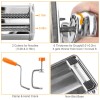 Silver Fettuccine Noodle & Pasta Maker Roller Machine Toolcolor: Silver