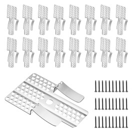 Drywall Repair Clips, 60pcs Drywall Fastner Clips with 120 Screws Fits 1/2" and 5/8" Panels Stainless Steel Wall Patch Kits for Walls Repairing (60)
