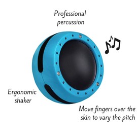 Halilit Hi-Lo Hand Shaker. Hand Percussion Musical Instrument. Percussionists of All Levels. Teens & Adults. Durable Easy Grip (Blue)