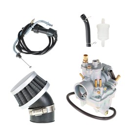 ANTUKO Carburetor with Air Fuel Filter Throttle Cable Replacement for PW80-Y-Zinger-Dirt-Bike