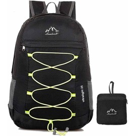 Lumbor37 Mochila de Senderismo Plegable Ligera Mochila de Viaje Plegable Resistente al Agua 25L