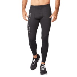 2XU Men's Ignition Shield Compression Tights - Powerful Support & Warmth - Black/Black Reflective - Size 3X-Large
