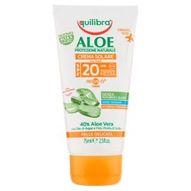 Aloe Sun Cream SPF20 Protection Medium Travel Size 75 ml