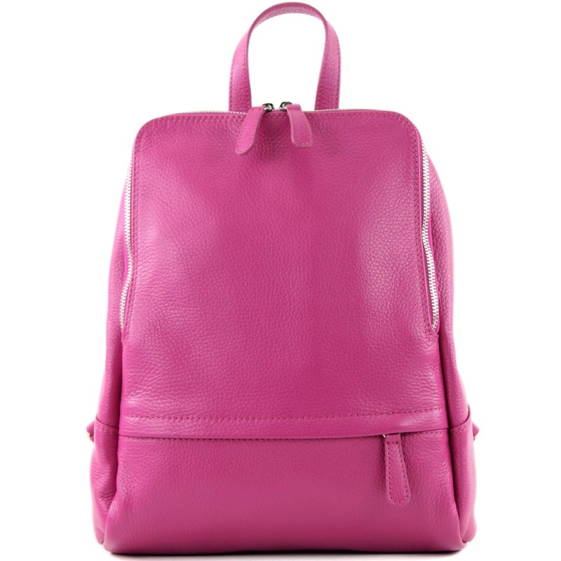 modamoda de T138 Ital Women’s Leather Backpack - magenta, size: