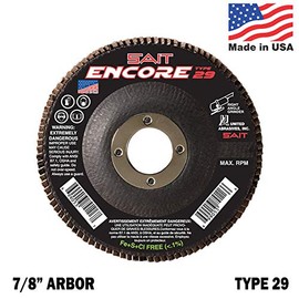 SAIT Encore Flap Discs Type 29 60 Grit 4-1/2 inch Flap Discs Qty 10