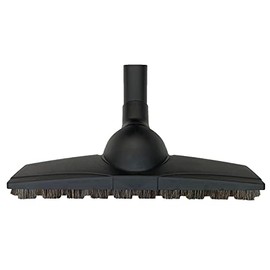 Wessel-Werk D330 Turn-and-Clean Floor Brush Vacuum Attachment with 12.5in. Soft Natural Bristle Brush for Hard Wood and Baresurfces (1 1/4 inch (32mm) Neck)