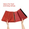 Christmas Village Glossy Red Collapsible Tree Skirt 68cm – Durable