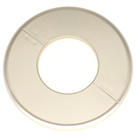 FDXGYH 2 Pcs 1.0 Inch ABS Wall Split Flange Self-Adhesive tape Round Escutcheon Plate Cover for Water Pipe Faucet Decoration Accessories [Gold]