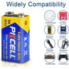 PKCELL PKCELL 9V Battery Carbon Zinc for Smoke Detectors 6F22