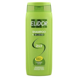 Elidor Shampoo & Conditioner 2-in-1 for Straight Hair with Aloe Vera and Keratin, Smoothing Effect, 250 ml