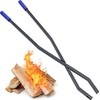 CKLT 40'' Fire Tongs for Fire Pit Heavy Duty Firewood