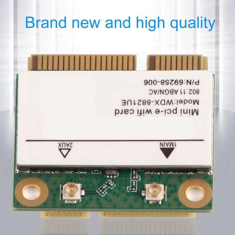 Dual Band 2.4G/5Ghz Network Card 433Mbps WIFI Mini PCI‑E Wireless