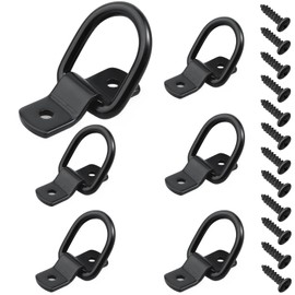 6 Pack D-Ring Tie Downs Cargo Tie Downs Anchors D Lashing Rings,Tie Down Anchor D Rings Tie Down Anchors Hooks Stainless Steel D Ring Tie Down Anchor Tie Down Rings For Cargo Safety In Trucks,Boats