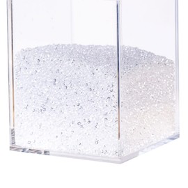 AiFanS Acrylic Diamond Makeup Beads for Brush Holder,Makeup Filler Beads(Clear,4mm,2Pints)