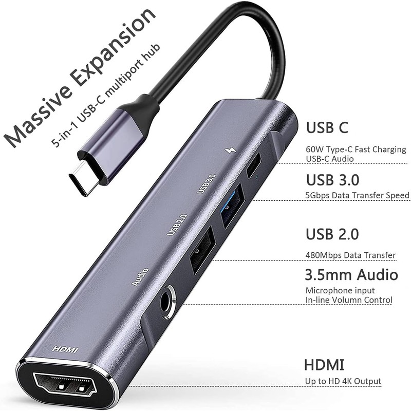 901 USB c hub (5IN1)