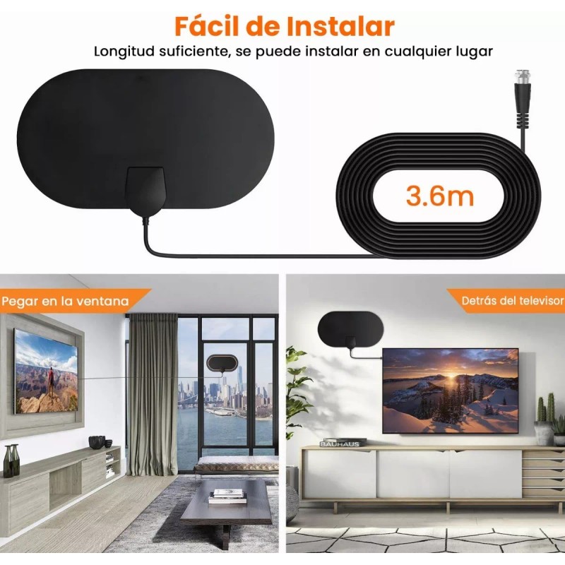 Lostrain Antena De Tv Digital Para Interiores Antena Hdtv 4k