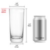 Heat-Resistant Drinking Glasses Set of 6 Double Fashioned Glass Lowball