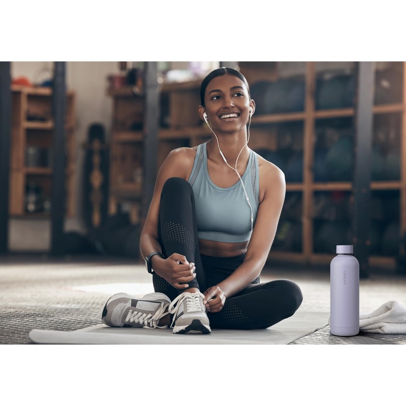 Vinsun Drinking Bottle Stainless Steel Purple 500 ml - Double-Walled