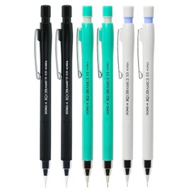 DONG-A XQ Ceramic II Mechanical Pencil, 0.5mm, Assorted Colors (Pack of 6)
