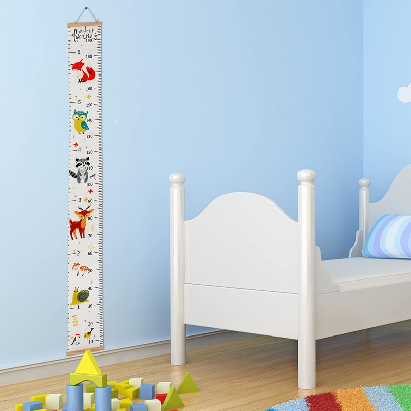 IWILCS Growth Height Growth Chart, Baby Height Chart with Cartoon