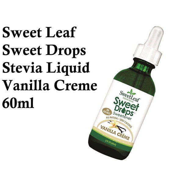 Sweet Leaf Sweet Drops Stevia Liquid Vanilla Creme 60ml  * FREE POST *