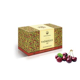 Wild Sour Cherry Premium Fruit Flavoured Tea Natural Herbals with Hibiscus Rosehip Orange Peel - 20 Teabags