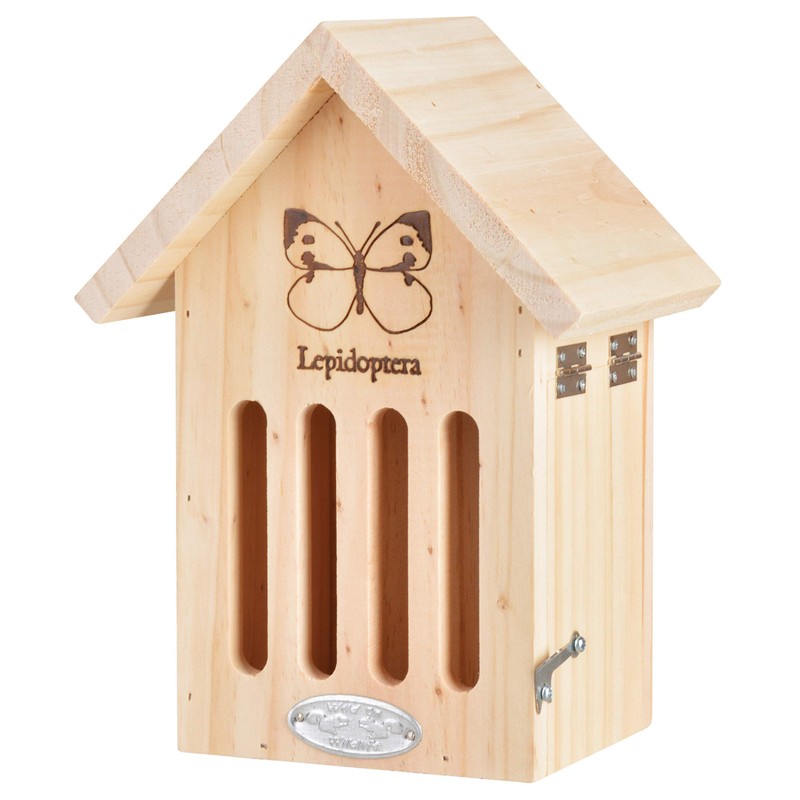 Silhouette Slotted Wooden Wood Butterfly House - 100% FSC