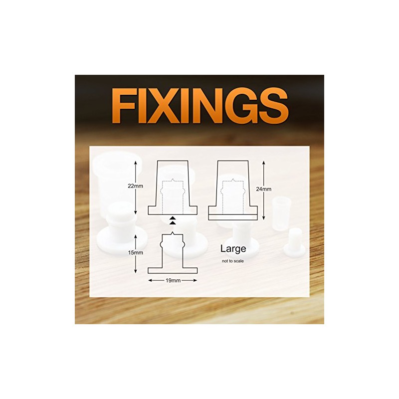 Large Nylon Plastic Sign locators - Stand-Off Fixings (Pack of
