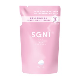 Suguni SGNI Moist Foam Shampoo, Refill, Spreading Hair, Moisturizing, Damage Repair, 13.5 fl oz (400 ml)
