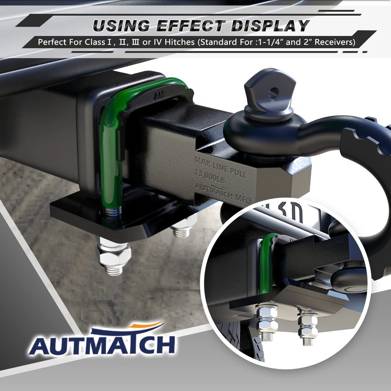 AUTMATCH Hitch Tightener Anti-Rattle Clamp, Heavy Duty Hitch Stabilizer for