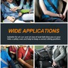 Rustark 2Pcs Black Seat Belt Adjuster for Kids and Adults
