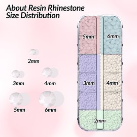 12 PCS Rhinestones Bedazzling Kit: 3Pcs 10ml B7000 Jewelry Glue for Nail Art Rhinestones for Crafting Multi-Size and Flatback White Gems Makeup and DIY Crafts