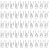 50 Pieces Metal Curtain Hooks – Pleat Hook Pins for