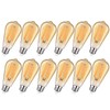 MAXvolador 12-Pack Dimmable Vintage LED Edison Bulb 60W Equivalent, 6W