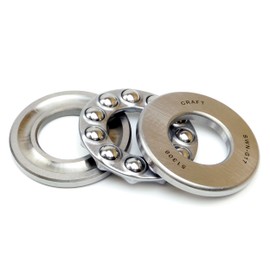 Parts and Parts 51306 thrust ball bearing, 30 x 60 x 21 mm, DIN 711, high axial load absorption, easy assembly, deep groove axial bearing, durable steel construction, use in shafts and mechanical