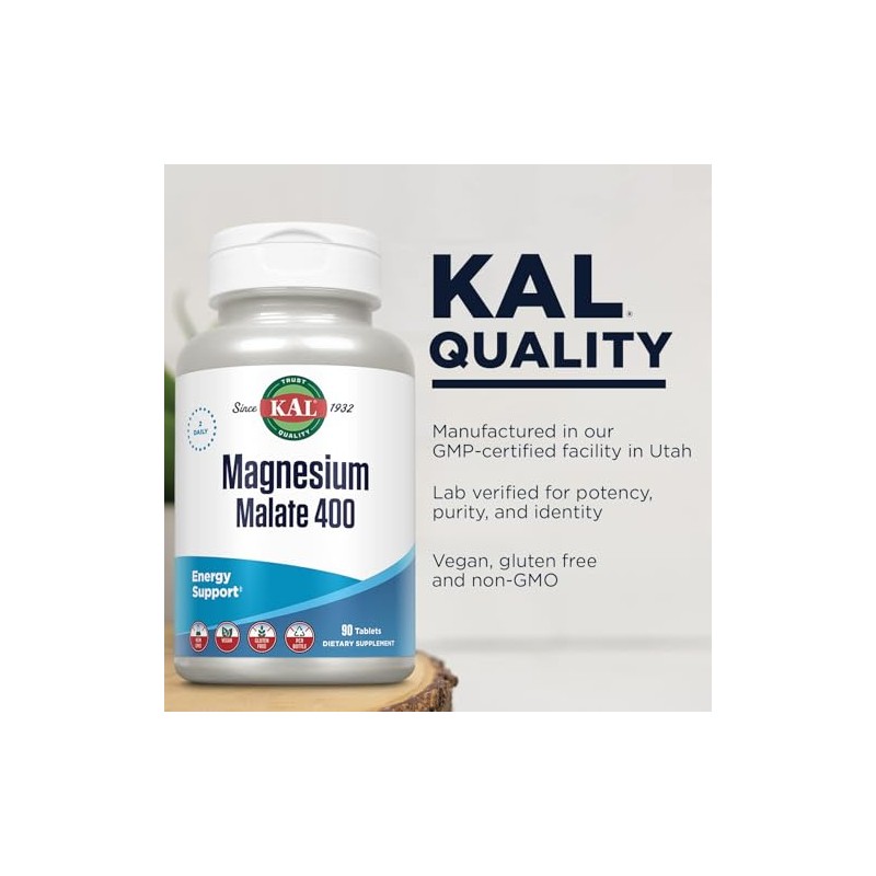 KAL – Magnesio Malate 400 mg con Ácido Málico –