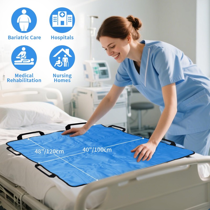 BREENHILL 2 Pack Positioning Bed Pad with Handles,Slide Sheets for