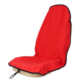 Zinytrae Sweat Towel Car Seat Cover Protector Front Seats for Gym Workout, Running, Swimming, Beach and Hiking, Waterproof Universal Seat Cover for Car, Truck, Van & SUV (Red, 1pcs Front Seat)